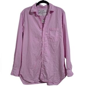 Frank & Eileen Joedy Button‎ Down Crinkle Shirt Pink size S